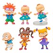 Rugrats 2-Inch Deluxe Nicktoons Collector Mini-Figure 6-Pack